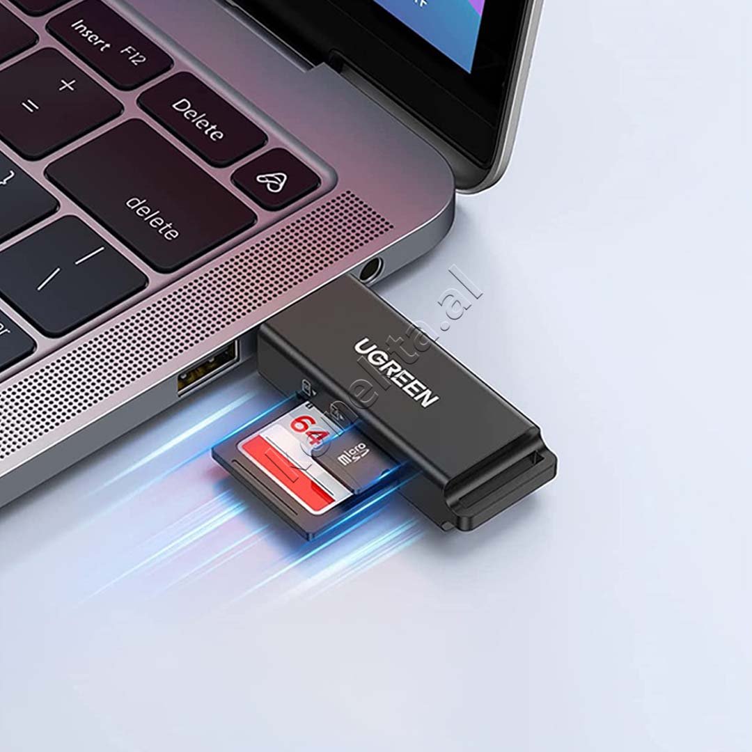 UGreen USB Card Reader, Black - Thumbnail 3