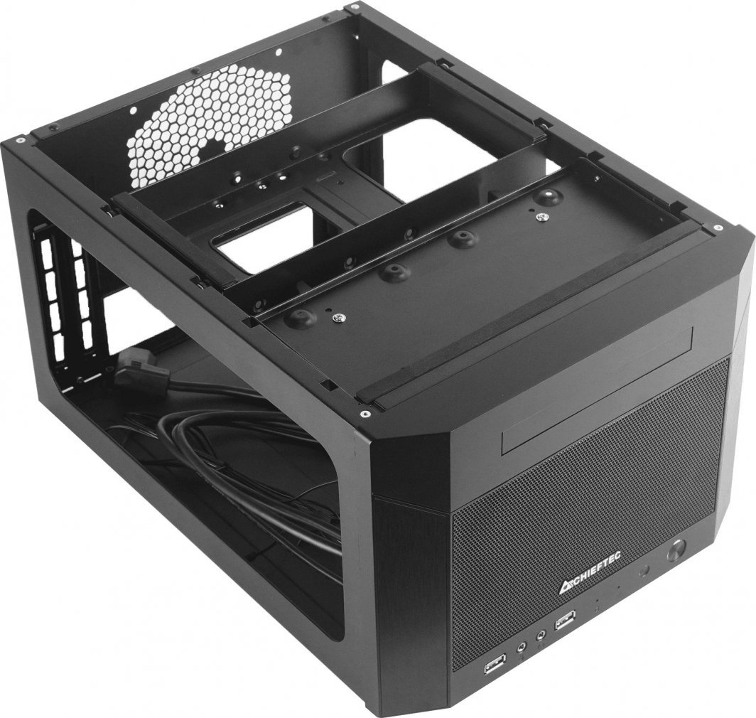 Chieftec Pro Cube Mini CN-01B-OP Case, Cube Tower, Black - Thumbnail 11