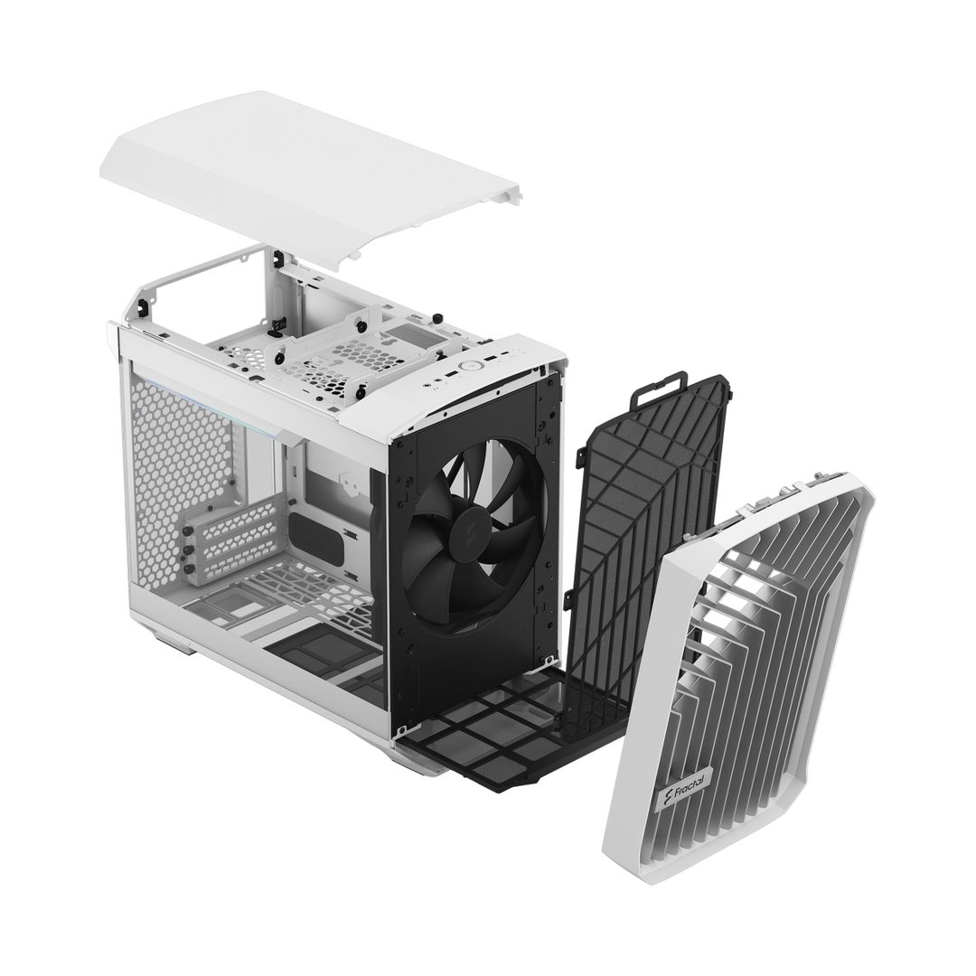 Fractal Design Torrent Nano Case, White TG Clear Tint - Thumbnail 14
