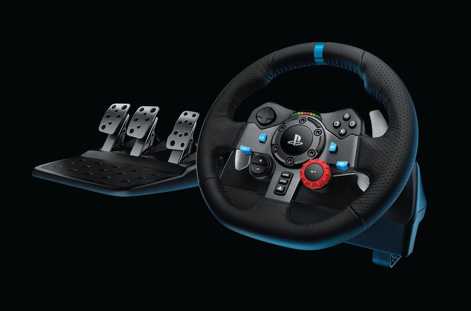 Logitech G G29 Gaming Wheel and Pedals, Black - Thumbnail 10