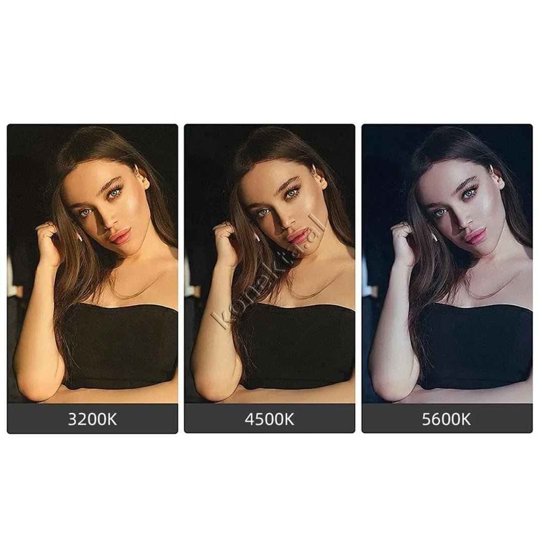 tjetertjeter Trekembesh Tripod Me Drite LED RGB Me Super Ndriçim Plot Ngjyra - Thumbnail 2