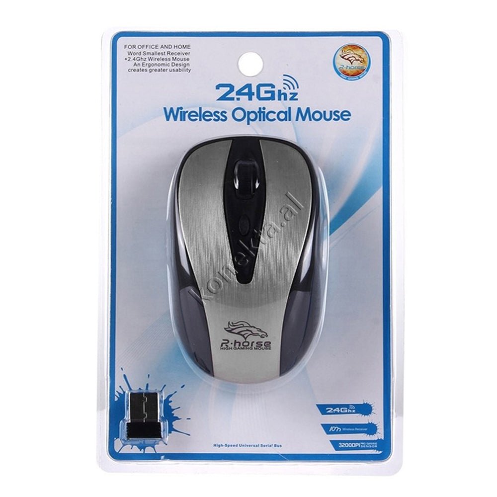 tjetertjeter Maus Wireless Mouse, Black / Gray - Thumbnail 2
