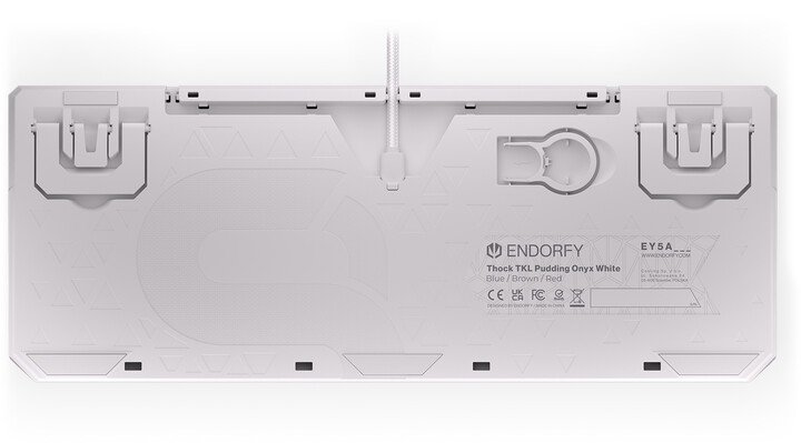 Endorfy Thock TKL Pudding Onyx Keyboard, White Red, Kailh Red, US - Thumbnail 11