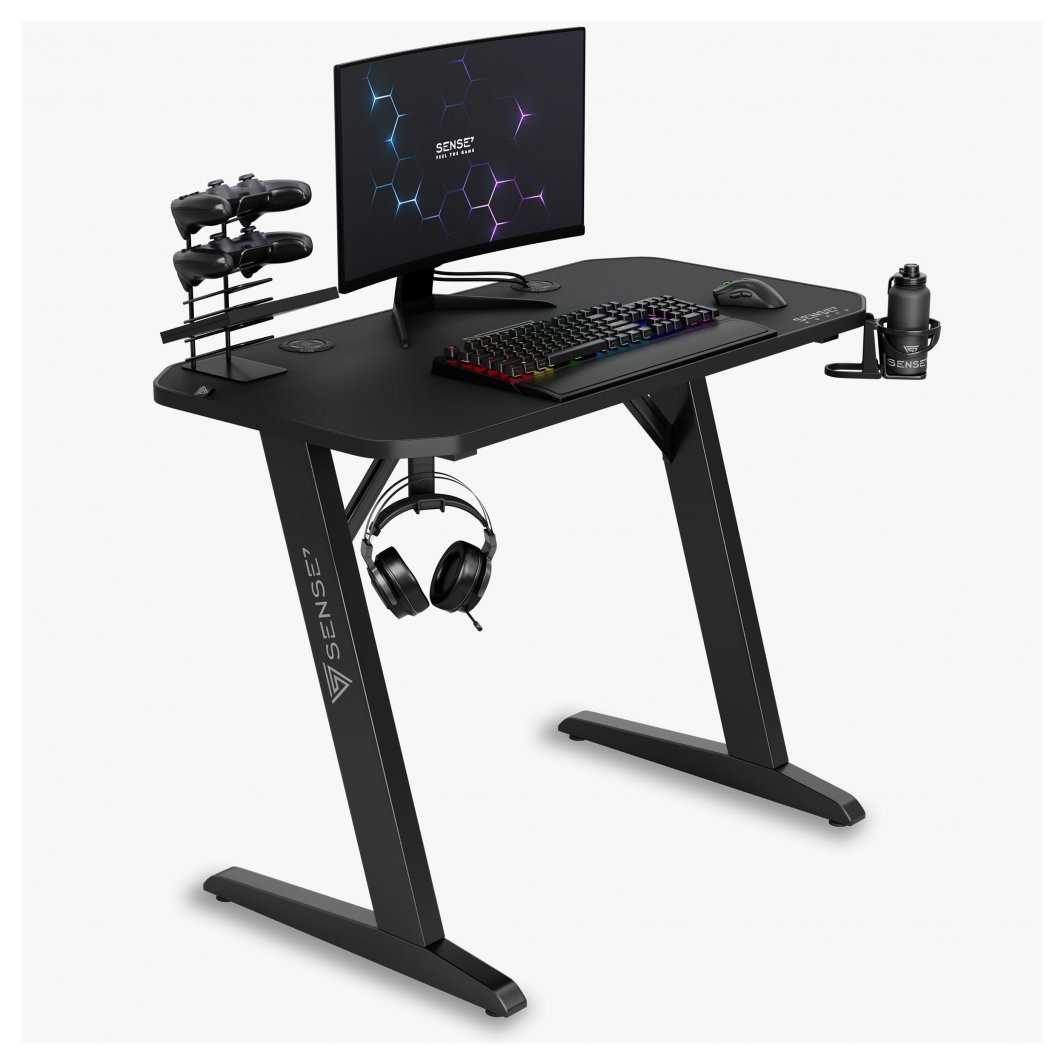SENSE7 Nomad Classic Table, 100cm x 50cm, Black - Image 1