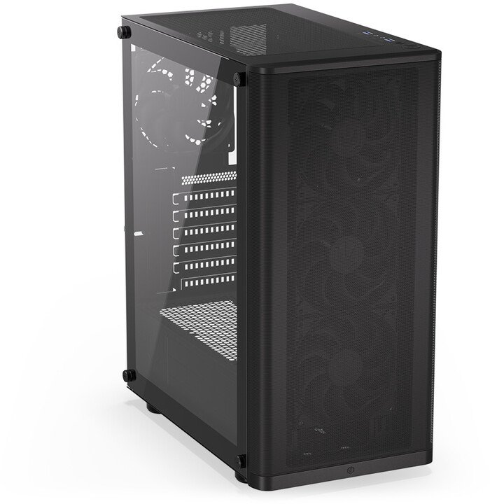 Endorfy Ventum 200 Air Case, TG, Black - Thumbnail 5