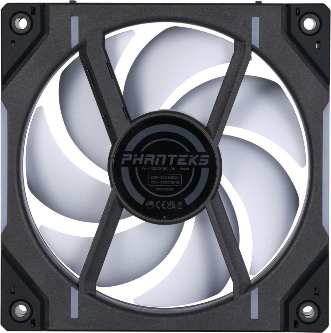 Phanteks D30-120 D-RGB Reverse Fan, 120 mm - Thumbnail 4