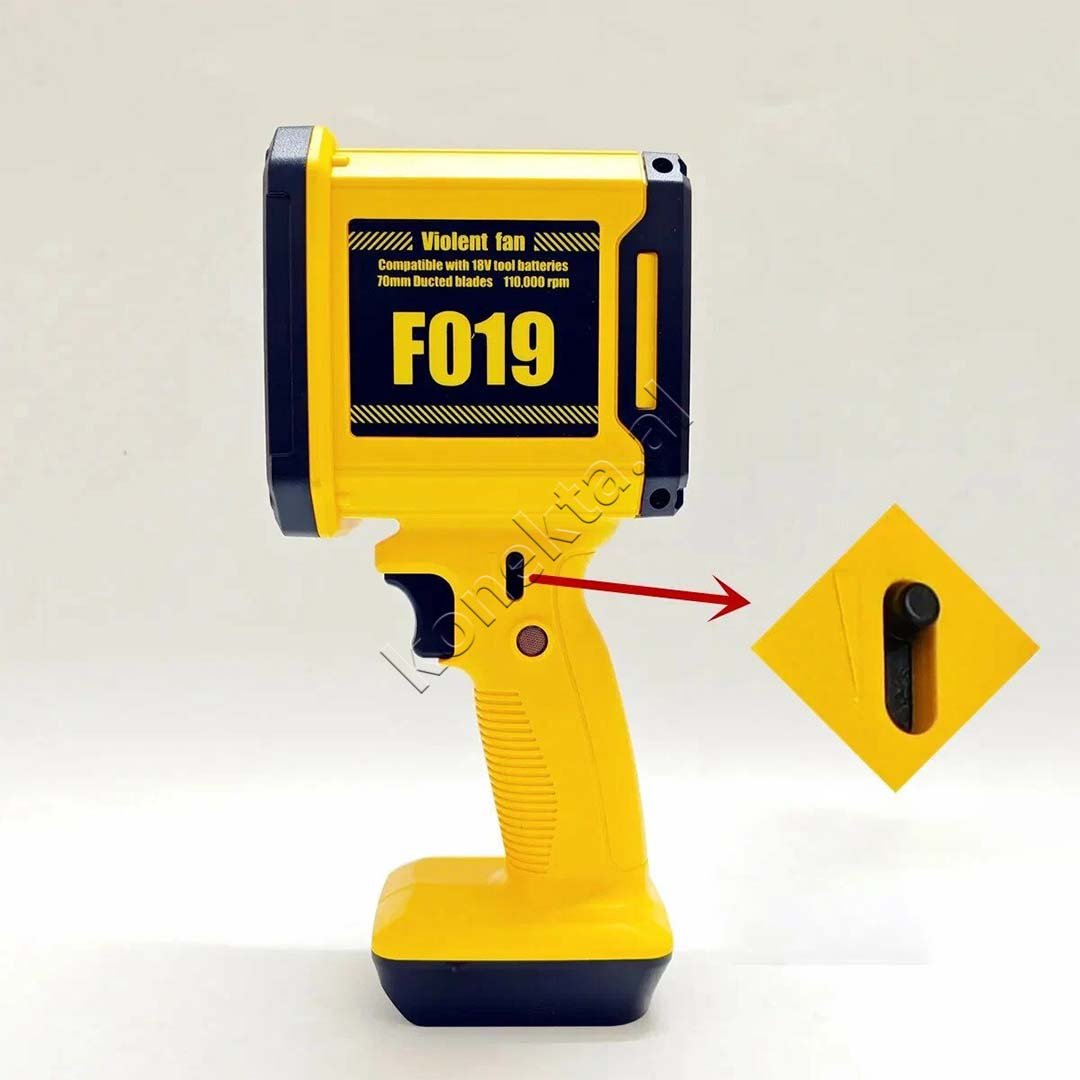 tjetertjeter Turbo Fan, Yellow / Black - Thumbnail 3