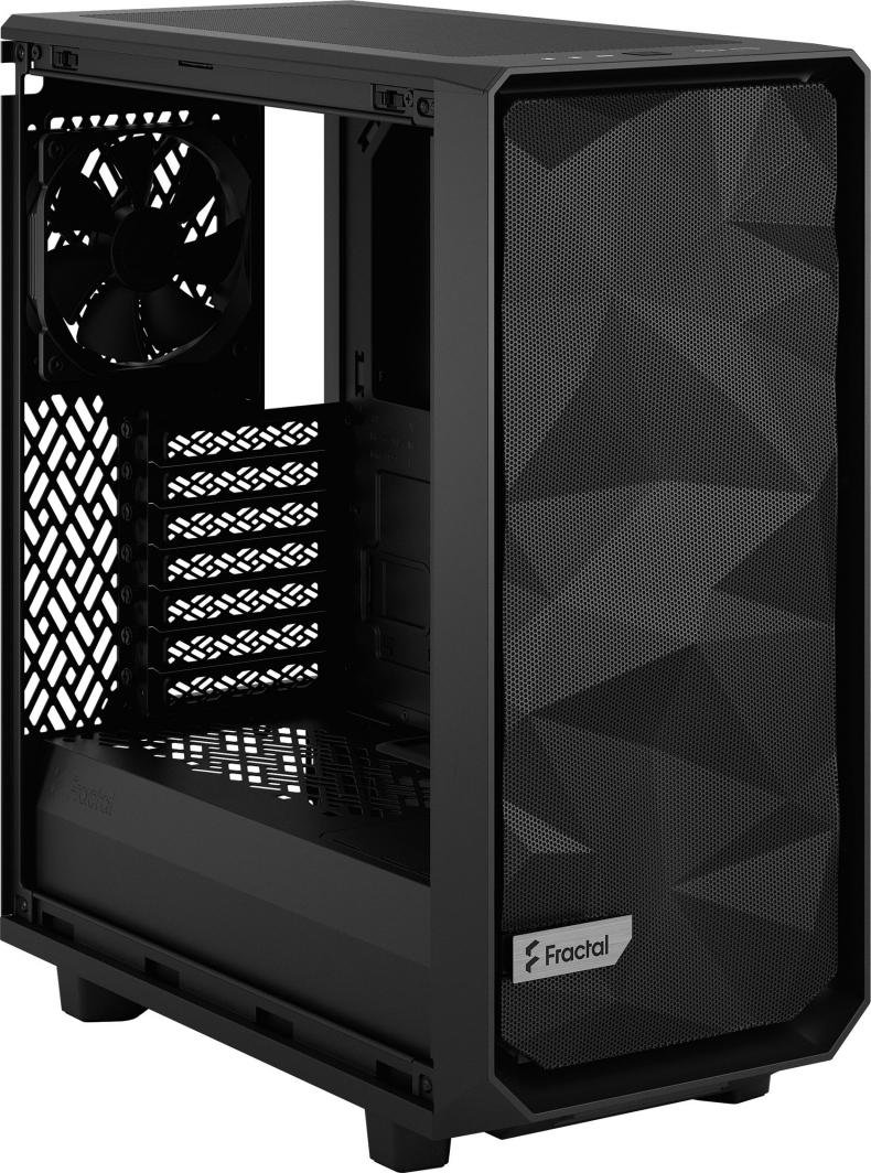 Fractal Design Meshify 2 Compact TG Light Tint Case, Black, Midi Tower - Thumbnail 12