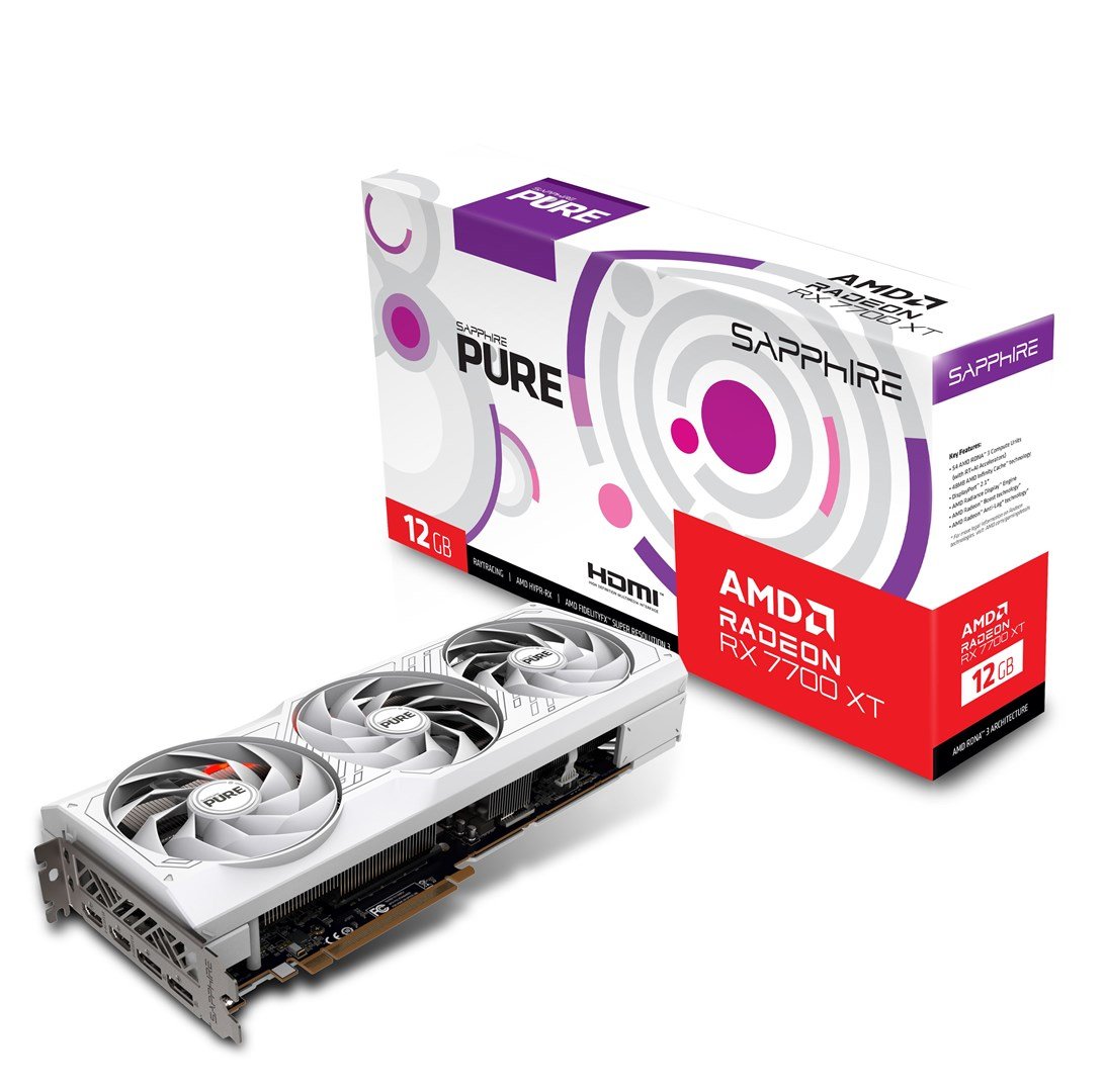 Sapphire Pure Radeon RX 7700 XT Graphics Card, 12GB GDDR6 - Image 1
