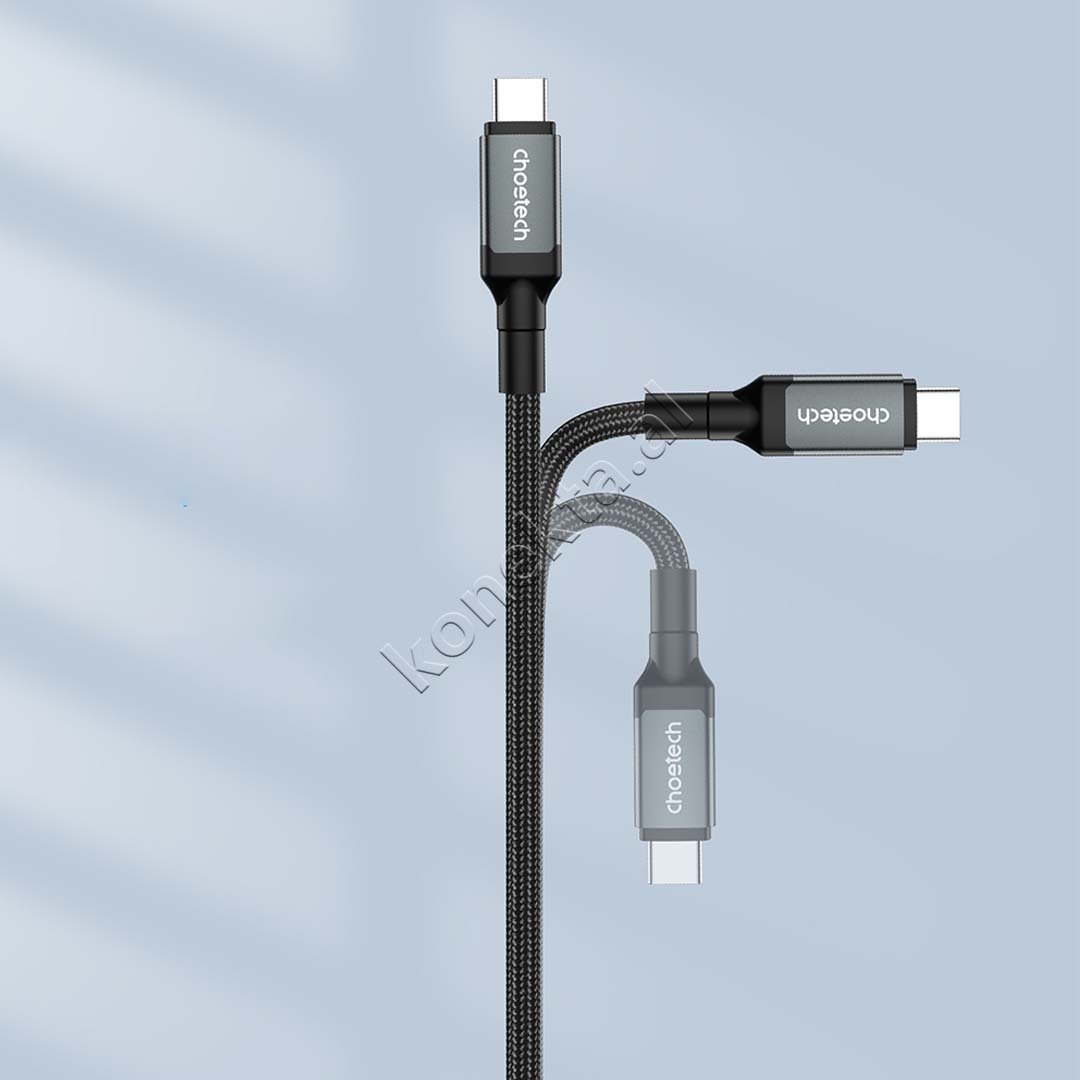 Choetech 240W Type-C to Type-C Charging Cable, 1.2m, Black - Thumbnail 3