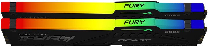 Kingston Fury Beast RGB 64GB (2x32GB) DDR5 5600 CL36 Memory Module - Thumbnail 2