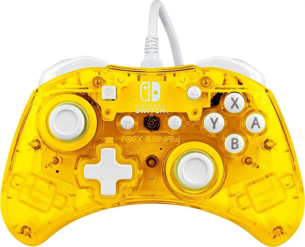 PDP Rock Candy Mini Controller, Me kabllo, I verdhë - Thumbnail 2