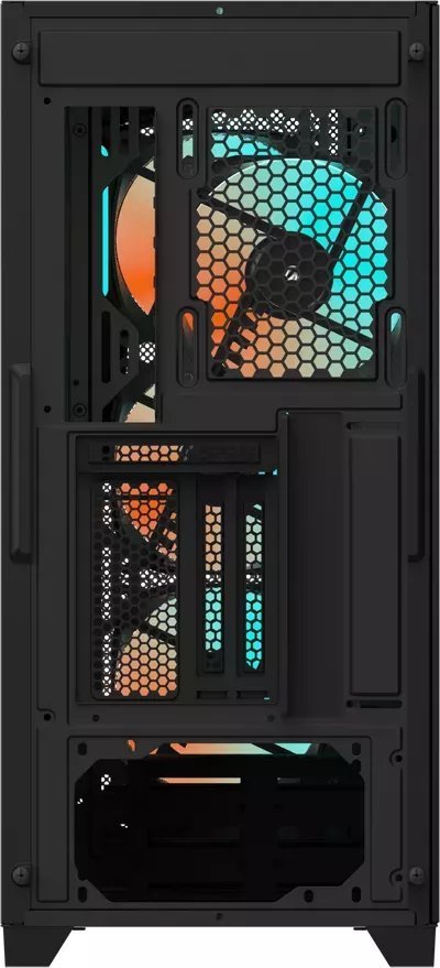 Gigabyte C301 Glass Case, Black, Midi Tower - Thumbnail 4