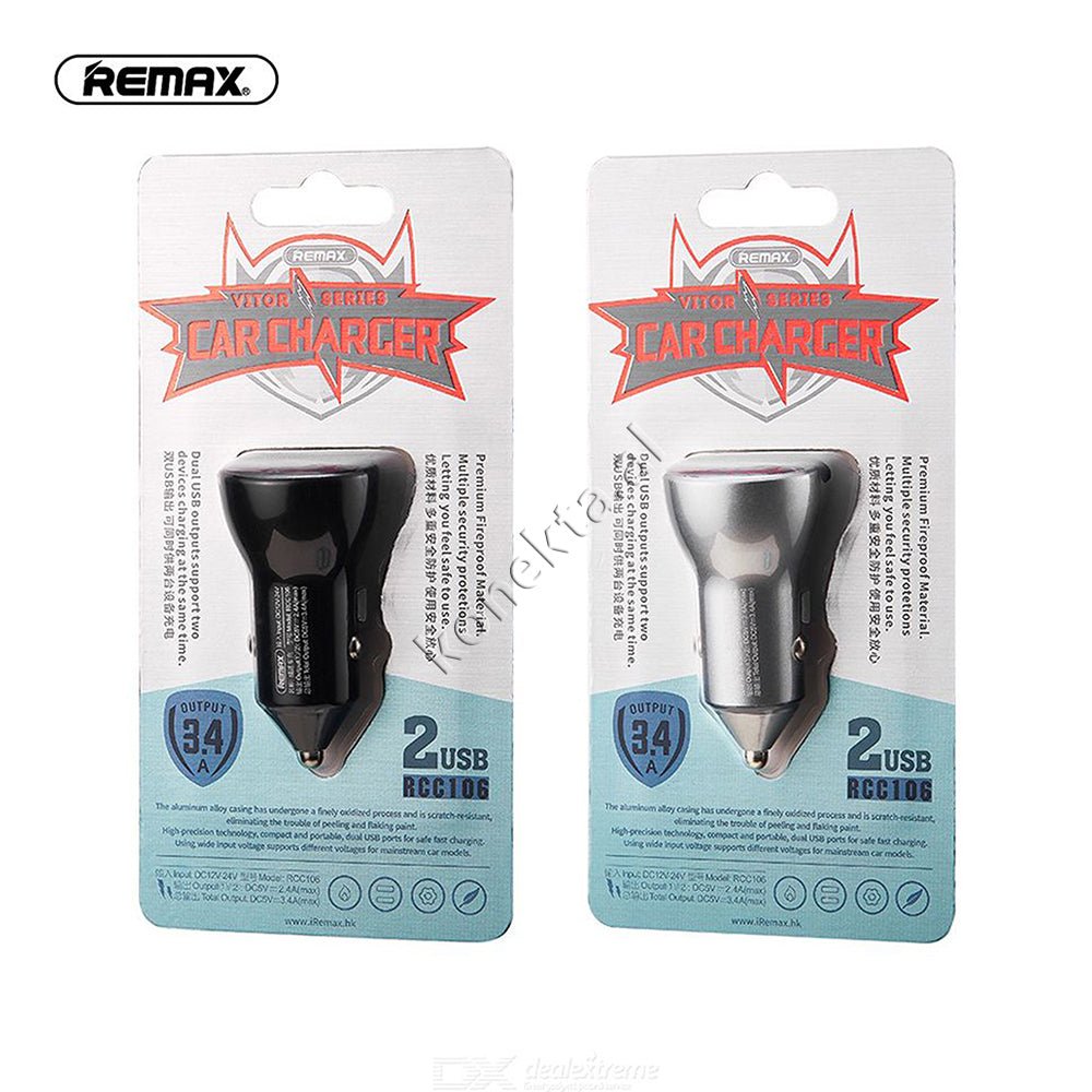 REMAX USB Charger, Black, 2 Ports, Fast Charger 3.4A - Thumbnail 7