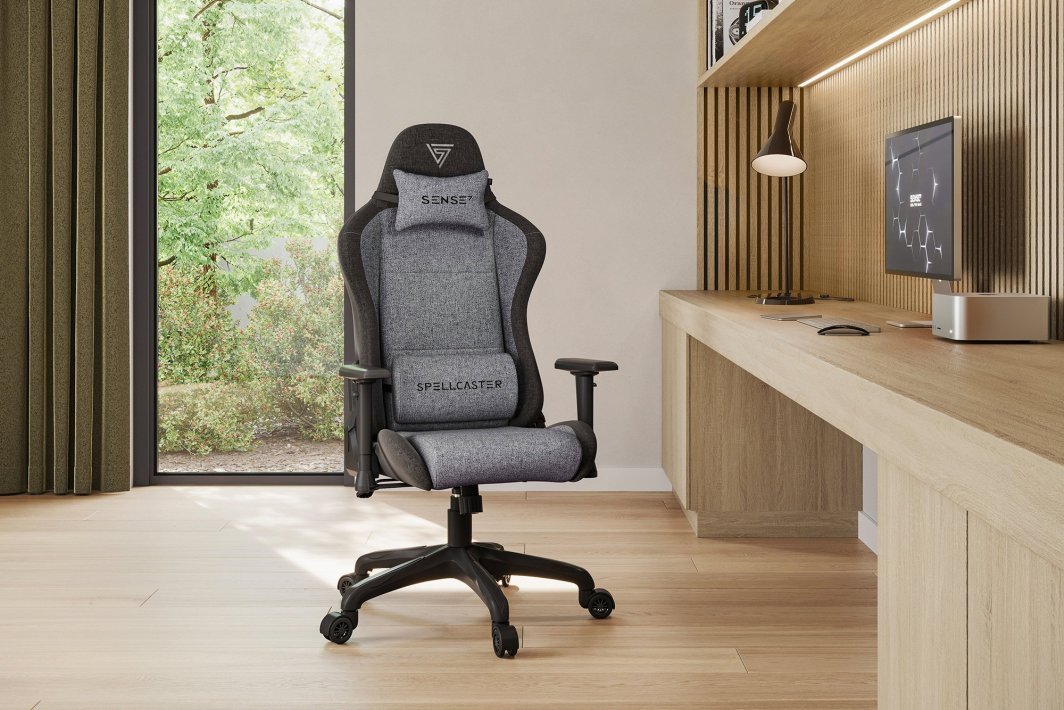 SENSE7 Spellcaster FUKU Chair, Grey/Black - Thumbnail 2