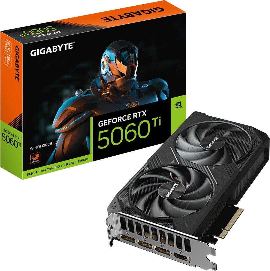 Gigabyte GeForce RTX 5060 Ti Windforce Graphics Card, 8GB, GDDR7 - Thumbnail 8