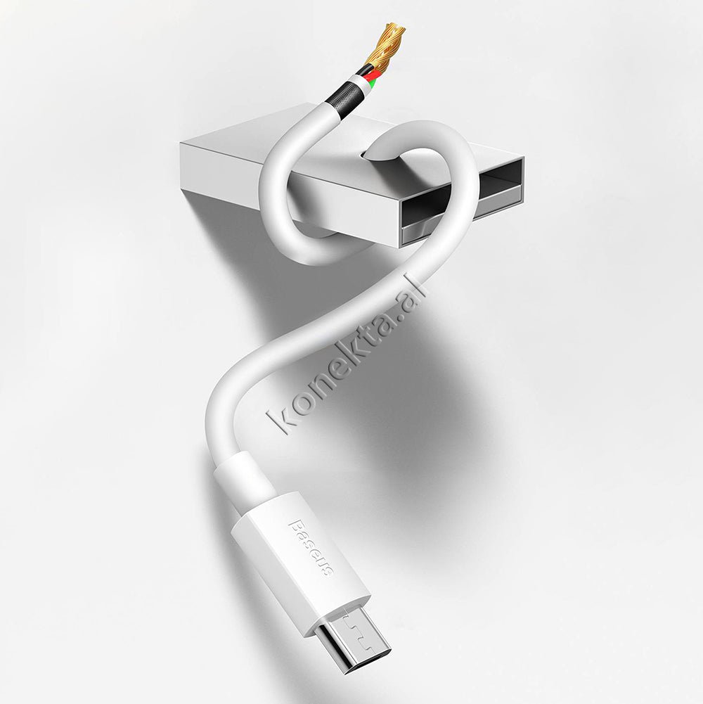 Baseus USB Charging Cable, 1.5m, Micro USB, 2.1A, White - Thumbnail 11