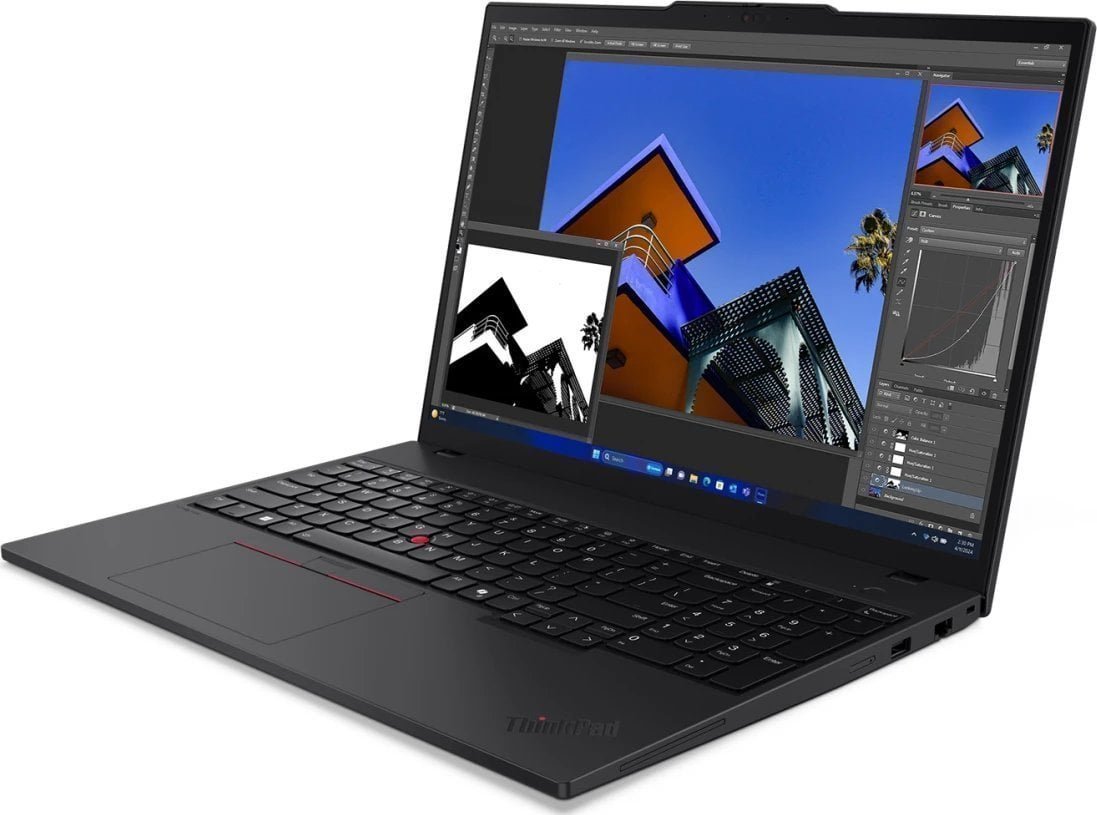 Lenovo ThinkPad T16 G3 Ultra 7 155U Laptop, 16", 32GB RAM, 1TB SSD, Intel UHD Graphics, Black - Thumbnail 2