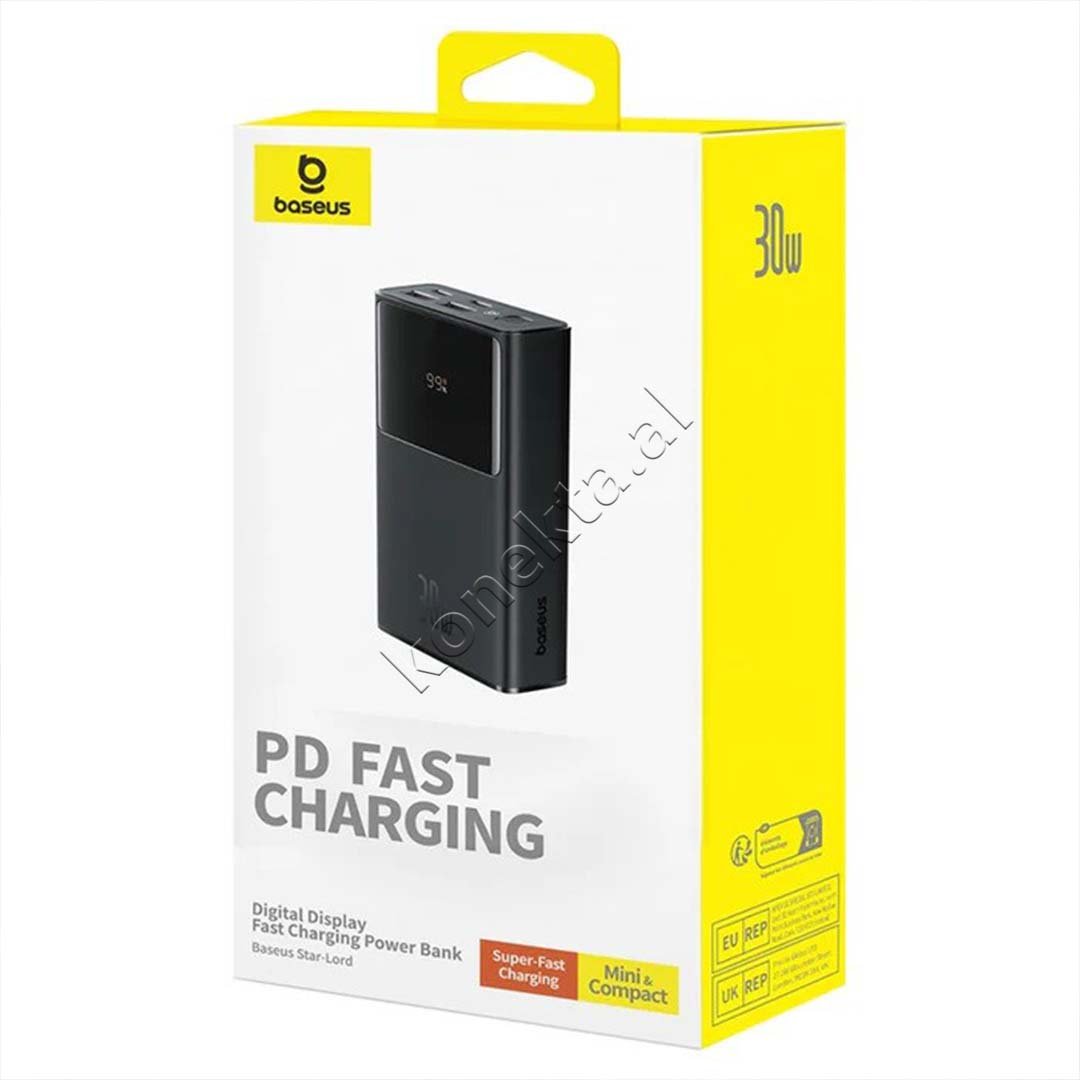 Baseus 30W Charger and 10000mAh Power Bank, Black - Thumbnail 11