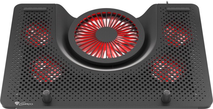 Genesis Cooling Oxid 550 Cooler Pad, 15.6-17.3 inch, 5 Fans, Red LED - Thumbnail 8