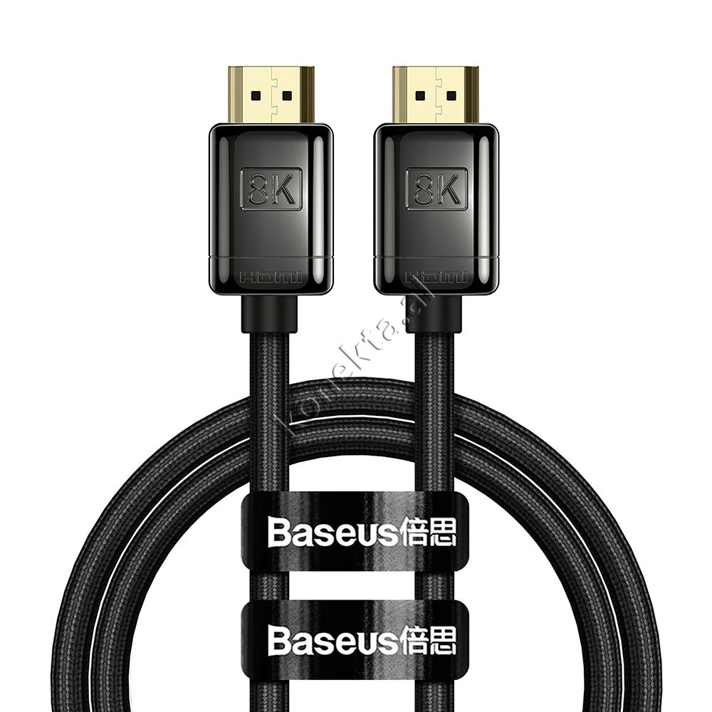 Baseus HDMI Cable, 1m / 2m / 3m, Black - Image 1
