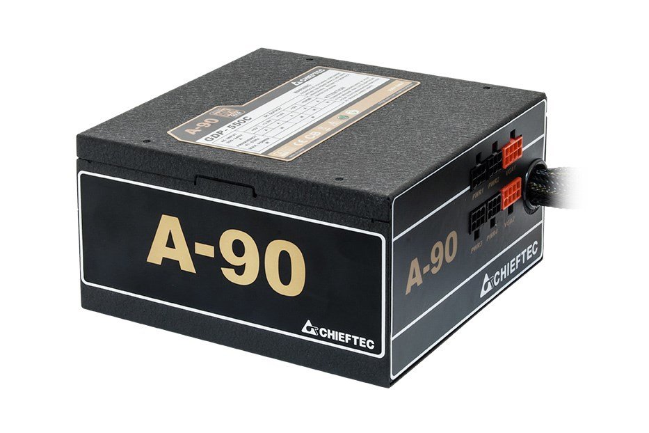 Chieftec GDP-550C Power Supply, 550W, 80 PLUS Gold, Black - Thumbnail 3