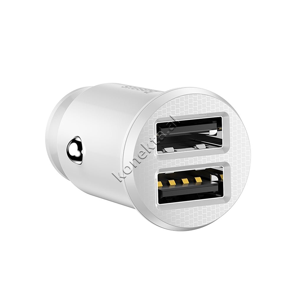 Baseus Car Charger Adapter, Black / White - Thumbnail 7