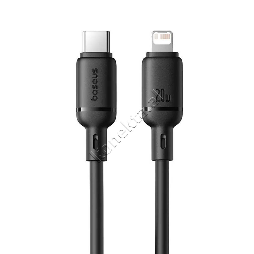 Baseus Silky Type-C to Lightning Charging Cable, 20W, 1M - Thumbnail 2