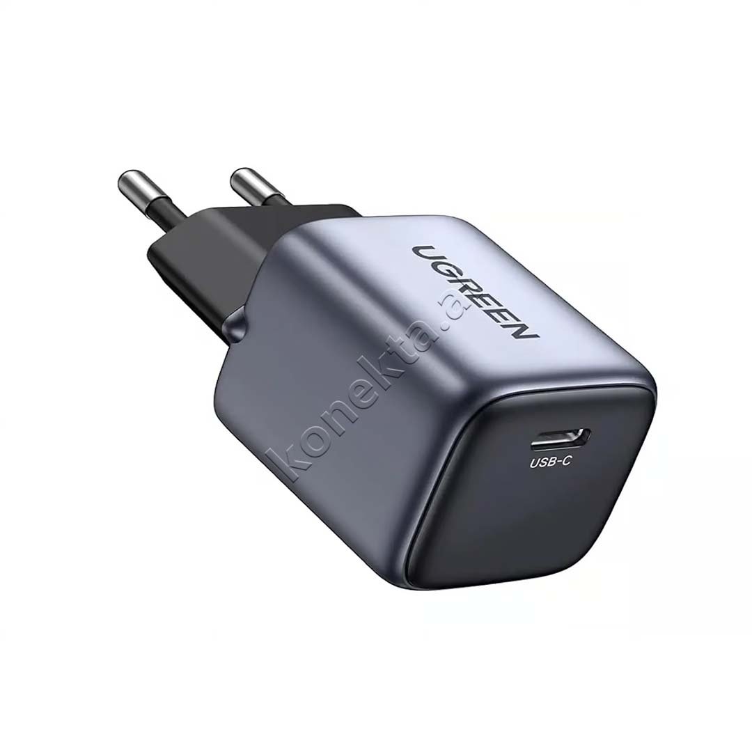 UGreen Nexode 30W Charger, Grey, Type-C - Image 1