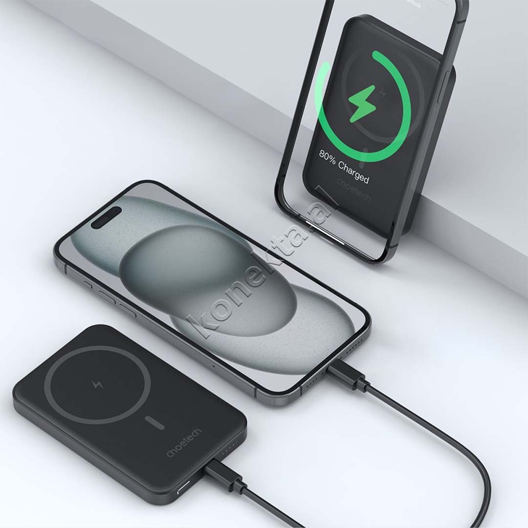 Choetech External Battery, 5000mAh, Black - Thumbnail 6