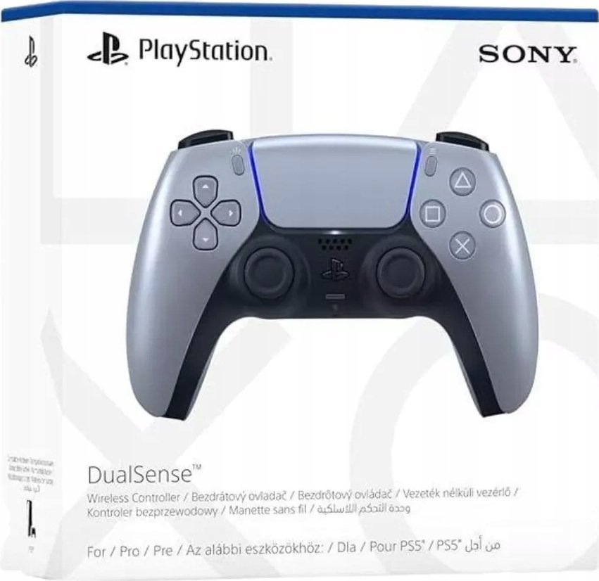 Sony DualSense Controller, Wireless, Silver - Thumbnail 4