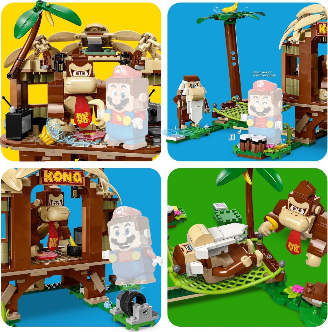 LEGO Super Mario 71424 Donkey Kong's Tree House Expansion, 555 pieces - Thumbnail 3