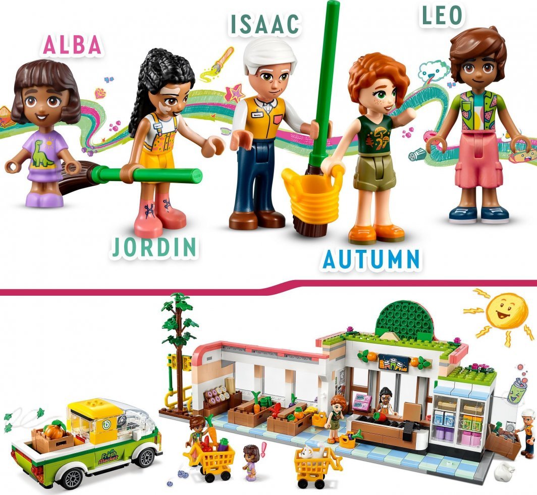 LEGO Friends 41729 Organic Food Shop, 830 Pieces - Thumbnail 5