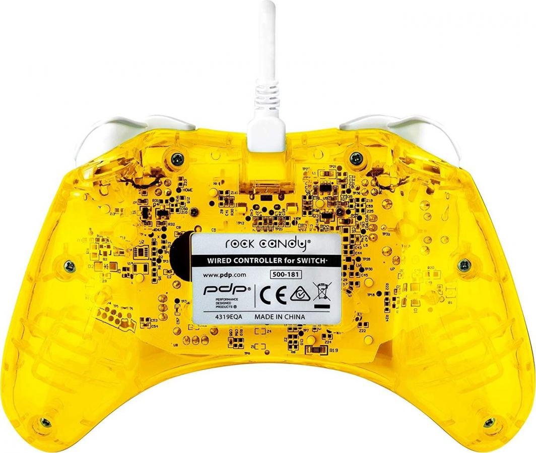 PDP Rock Candy Mini Controller, Me kabllo, I verdhë - Thumbnail 7