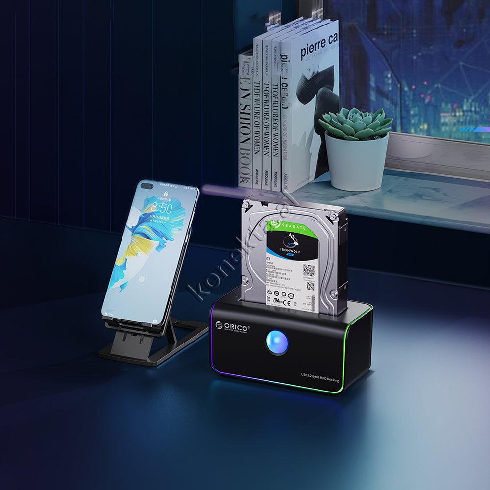 Orico Hard Disk Reader 3.5" / 2.5" with Type-C Port and RGB Light - Thumbnail 14