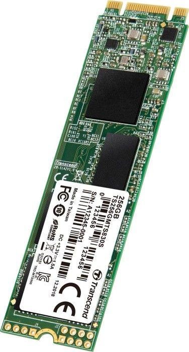 Transcend 830S SSD, 256GB, M.2 2280 SATA III - Thumbnail 2