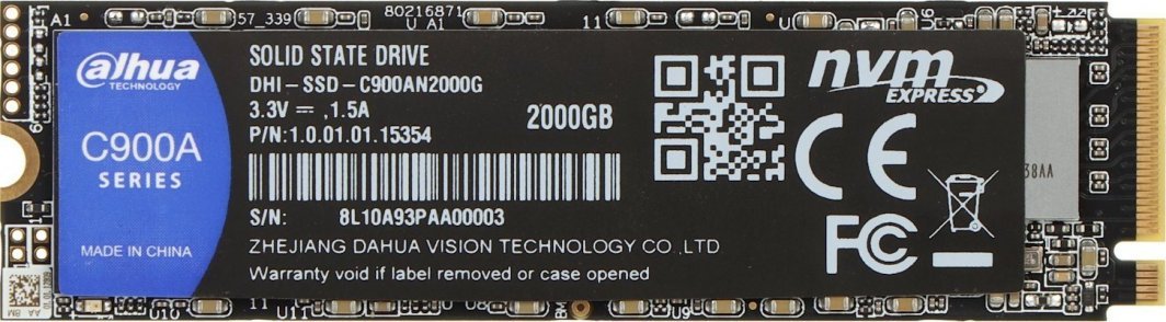 Dahua Technology C900A SSD, 2TB, M.2 2280 PCI-E x4 Gen3 NVMe - Thumbnail 2