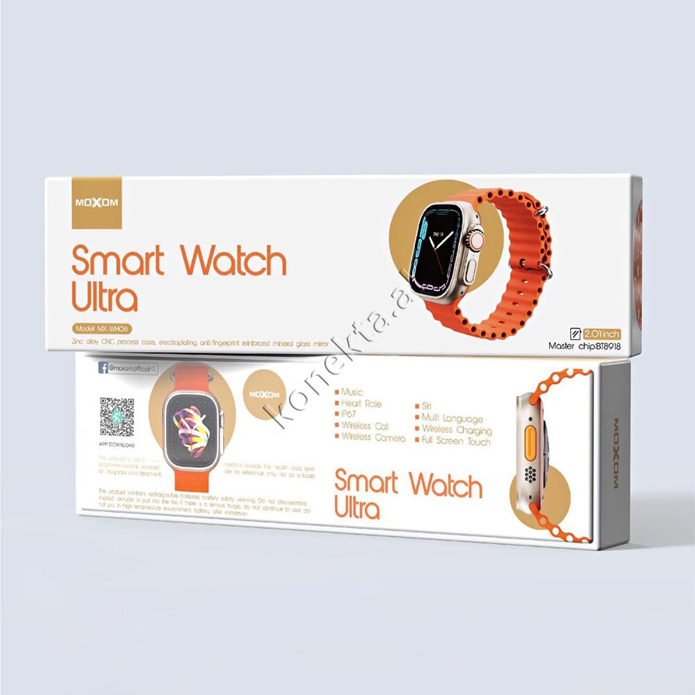 Moxom Ultra Smartwatch, 2.01 Inch, Black - Thumbnail 6