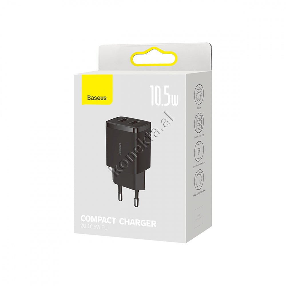 Baseus Adaptor Karikimi 10.5W Me 2 Porta USB - Thumbnail 2