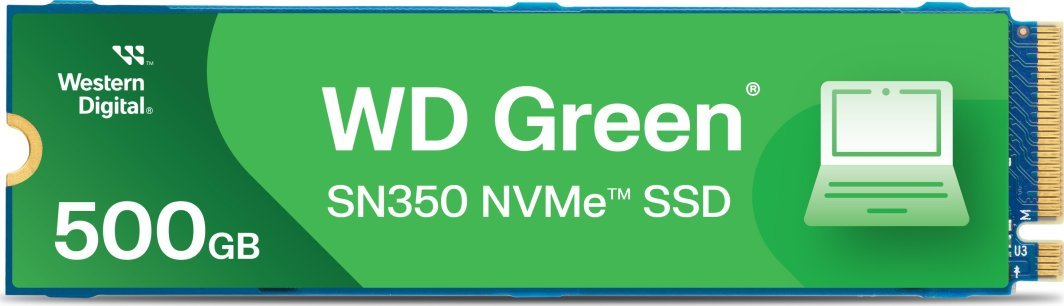 WD Green SN350 SSD, 500GB, M.2 2280 PCI-E x4 Gen3 NVMe - Image 1