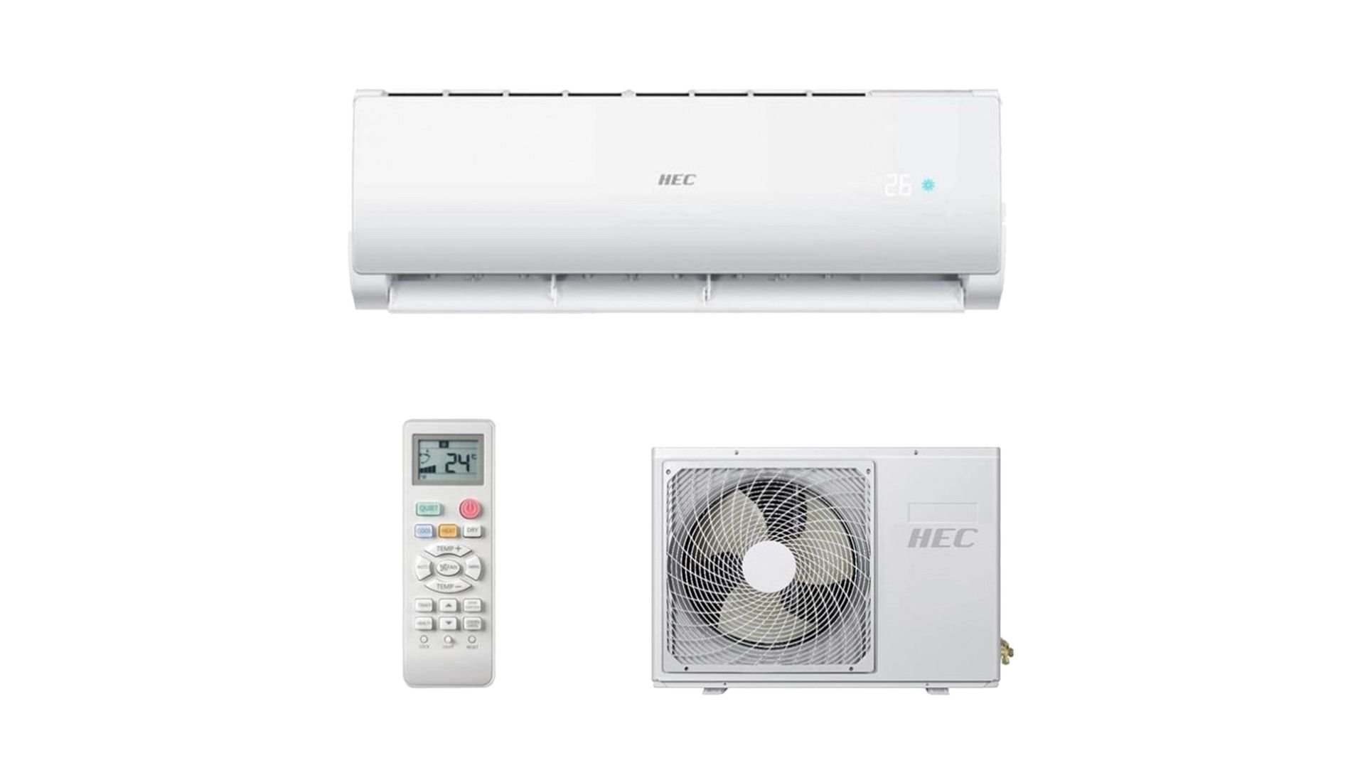 HEC Kondicioner, 24000 BTU, Inverter, A++/A++, R32, WiFi, 38 dB, 900 m³/h, -15/+48 °C - Thumbnail 4