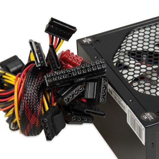 iBOX Aurora Power Supply, 500W, 140mm, ATX, Black - Thumbnail 6