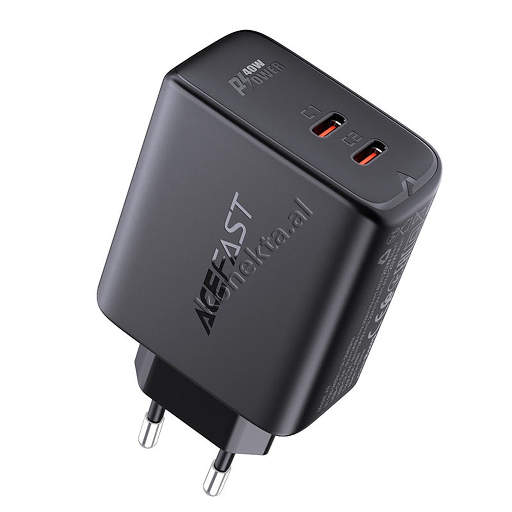 AceFast 40W Charger with 2 Type-C Ports - Image 1