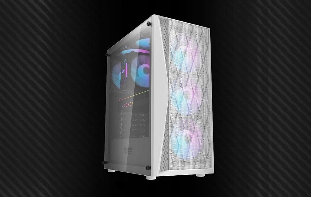 Darkflash DK352 Mesh ARGB Case, White, Midi Tower - Thumbnail 11
