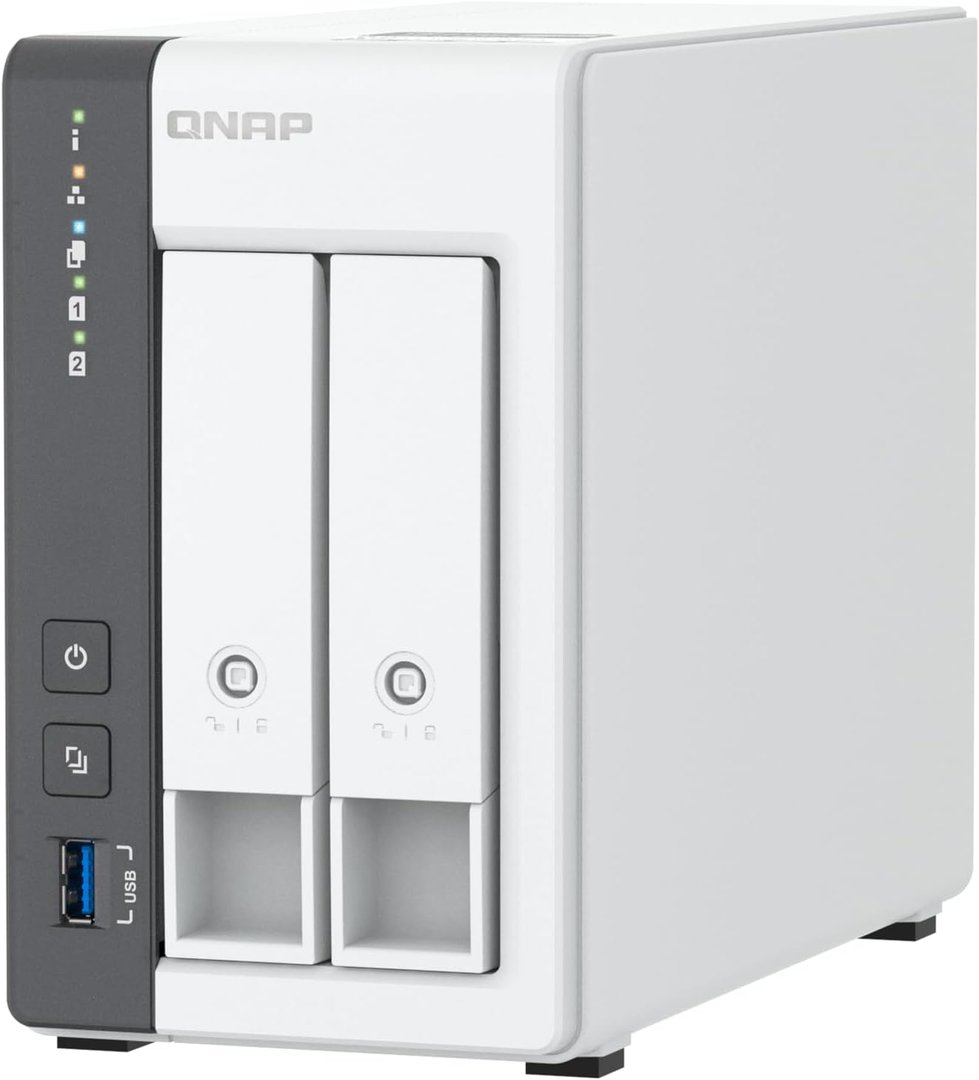 QNAP TS-216G NAS, 2-Bay, Quad-core CPU, 2.5GbE, 4GB RAM - Thumbnail 2
