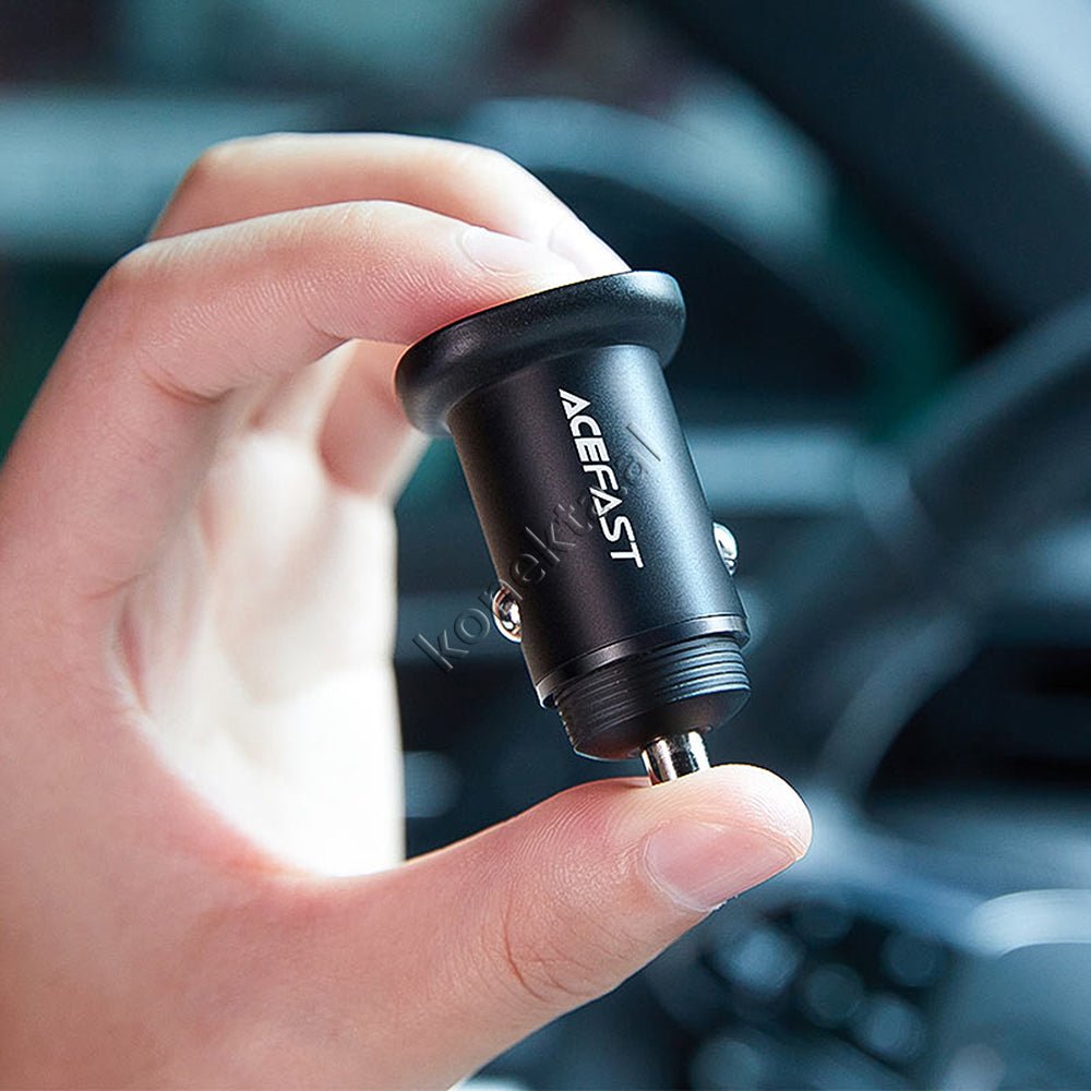 AceFast Car Charger 38W with USB and Type-C Ports - Thumbnail 8