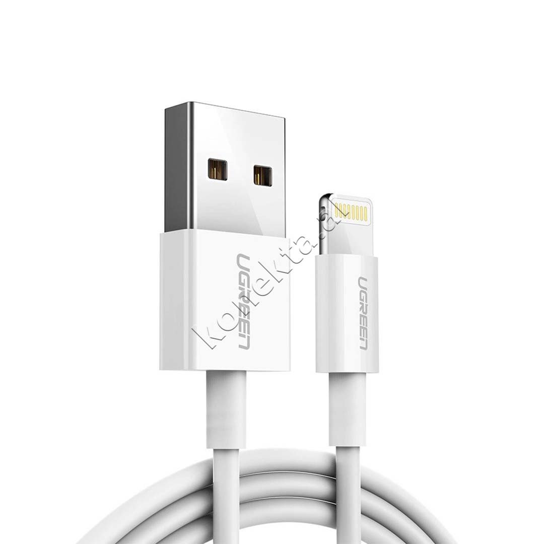 UGreen USB-A to Lightning Cable, White, 1m / 1.5m - Image 1