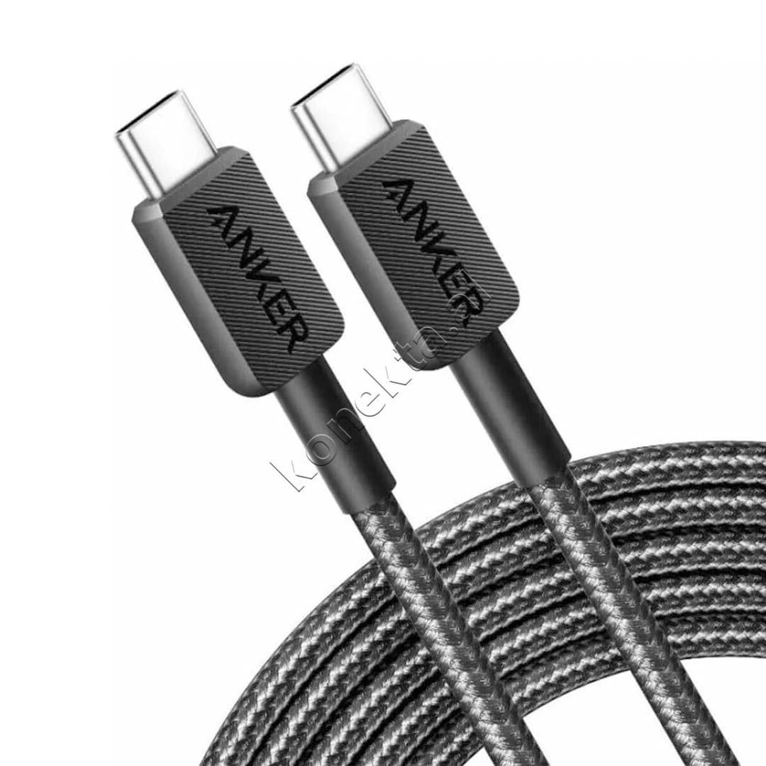 Anker 60W Type-C to Type-C Cable, Black, 1m / 2m - Thumbnail 2
