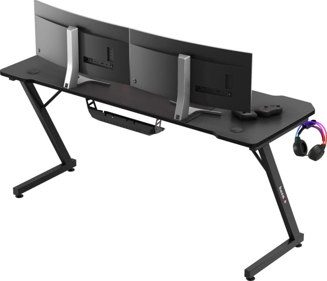 Huzaro Hero 4.8 Gaming Table, 160x60cm, Black - Thumbnail 5