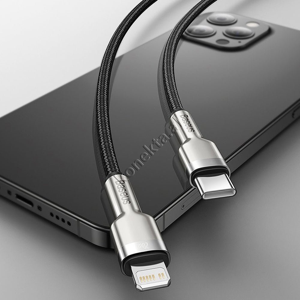 Baseus Cafule 20w Cable, 2m, Type-C to Lightning - Thumbnail 12